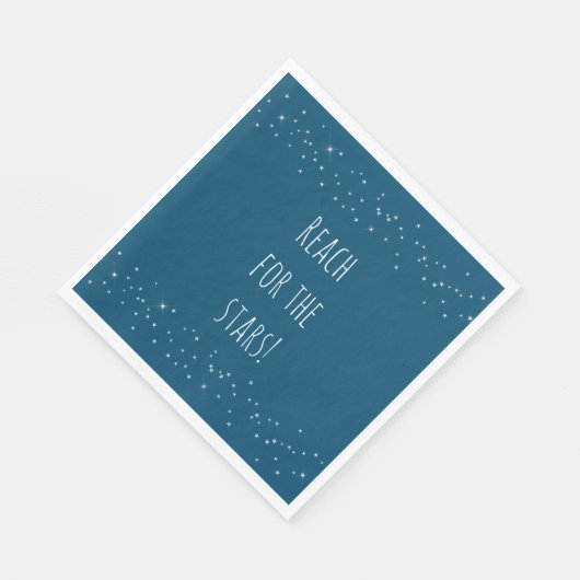 Blauwe en witte sterren servet (Hoek)