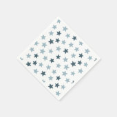 Blauwe en witte sterren servetten (Hoek)