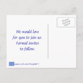 Blauwe en witte sterren sparen de Briefkaarten van (Achterkant)