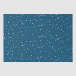 Blauwe en witte sterren tissuepapier