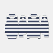 Blauwe en Witte Streep Nautische Huwelijkspartij F Bedankdoosjes (Uitgevouwen)