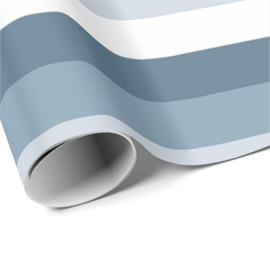 Blauwe en Witte Strepen Cadeaupapier (Rol Hoek)