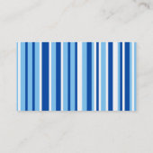Blauwe en witte strepen; Cute Visitekaartje (Achterkant)