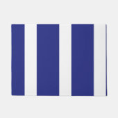 Blauwe en witte strepen deurmat (Voorkant)
