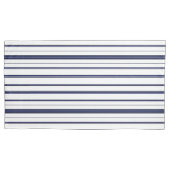 Blauwe en witte strepen - Donker Kussensloop (Voorkant-Links)