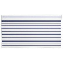 Blauwe en witte strepen - Donker