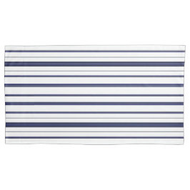 Blauwe en witte strepen - Donker Kussensloop