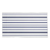 Blauwe en witte strepen - Donker Kussensloop (Achterkant-Links)