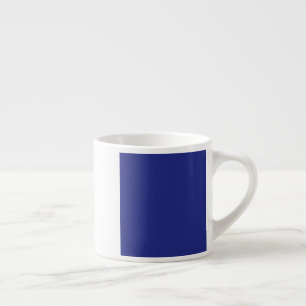 Blauwe en witte strepen espresso kop