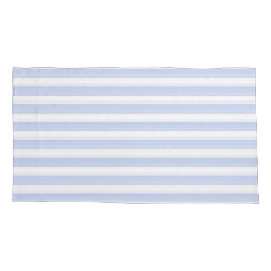 Blauwe en witte strepen kussensloop (Achterkant)