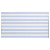 Blauwe en witte strepen kussensloop (Voorkant)