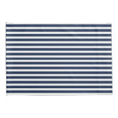 Blauwe en witte strepen kussensloop (Achterkant-Rechts)