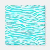 Blauwe en witte strepen magneet (Voorkant)