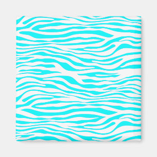 Blauwe en witte strepen magneet