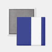 Blauwe en witte strepen magneet (Voorkant / Achterkant)