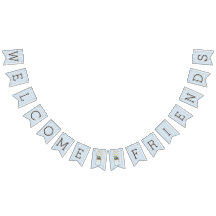 Blauwe en witte strepen met Mason Jar Baby shower