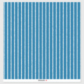 Blauwe en witte strepen met niet-geweven lijnen sticker (Vel)
