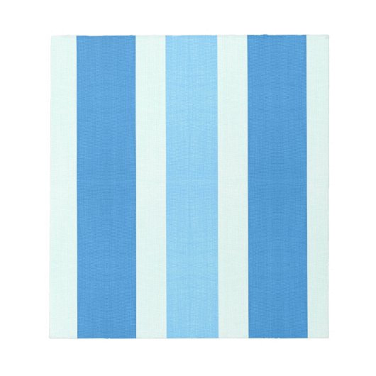 Blauwe en witte strepen notitieblok (Voorkant)