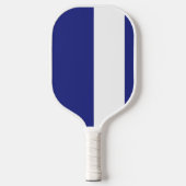 Blauwe en witte strepen pickleball paddle (Voorkant)