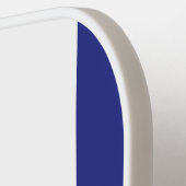 Blauwe en witte strepen pickleball paddle (Links Detail)