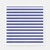 Blauwe en witte strepen servet (Voorkant)