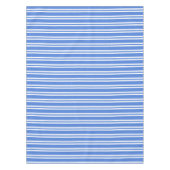 Blauwe en witte strepen tafelkleed (Voorkant)