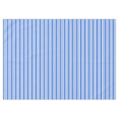 Blauwe en witte strepen tafelkleed (Voorkant (Horizontaal))