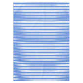 Blauwe en witte strepen tafelkleed (Voorkant)
