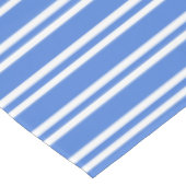 Blauwe en witte strepen tafelkleed (Gekanteld)