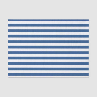 Blauwe en witte strepen tissuepapier