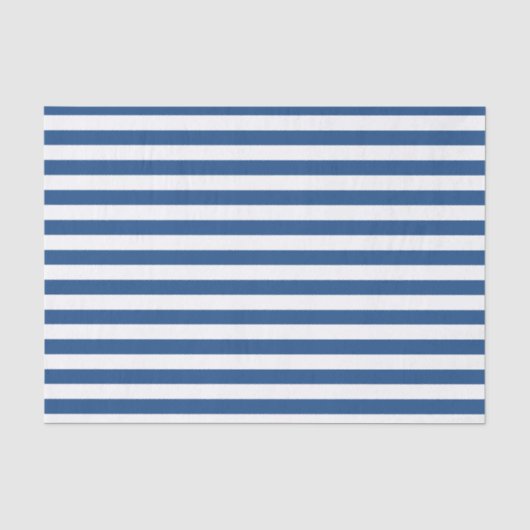 Blauwe en witte strepen tissuepapier (Voorkant)