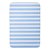 Blauwe en witte strepen van snoep badmat (Voorkant Verticaal)