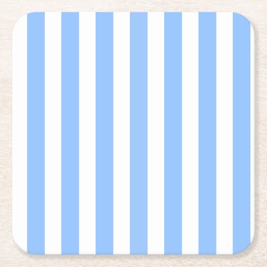 Blauwe en witte strepen van snoep kartonnen onderzetters (Voorkant)