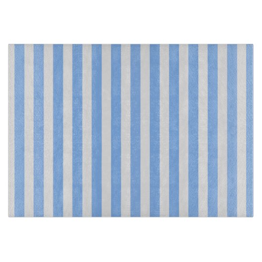 Blauwe en witte strepen van snoep snijplank (Voorkant)