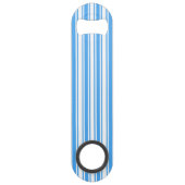 Blauwe en witte strepen van snoep speed flessenopener (Achterkant)
