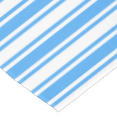 Blauwe en witte strepen van snoep tafelkleed (Gekanteld)