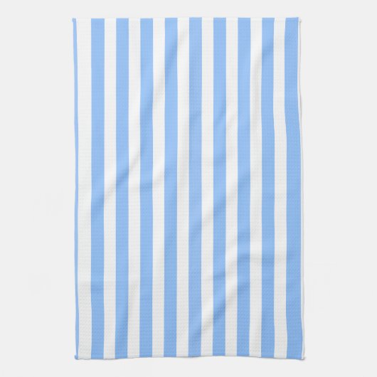 Blauwe en witte strepen van snoep theedoek (Verticaal)