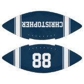 Blauwe en witte strepes Jersey American Football (Panelen)