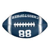Blauwe en witte strepes Jersey American Football (Voorkant)