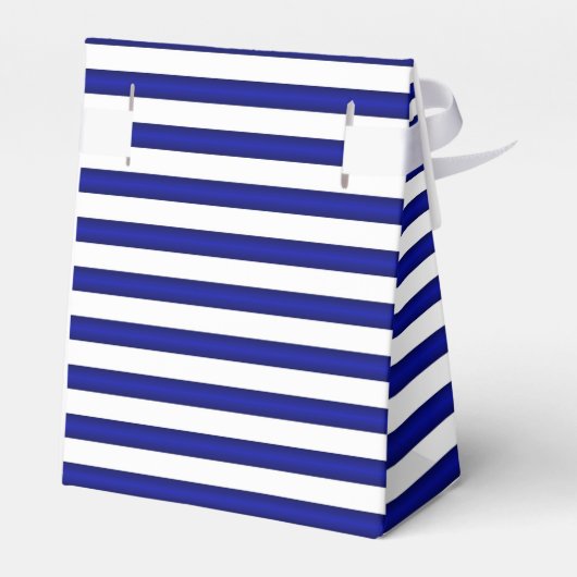 Blauwe en witte stripdoos bedankdoosjes (Achterkant)