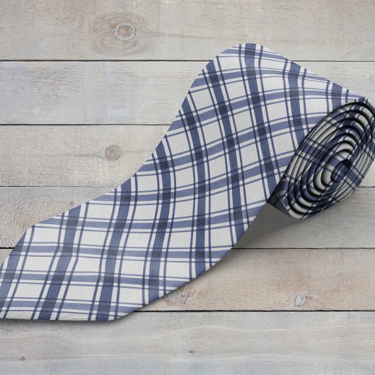 Blauwe en witte Stropdas