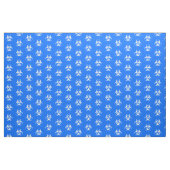 Blauwe en witte symboolstructuur stof (Fat Quarter)