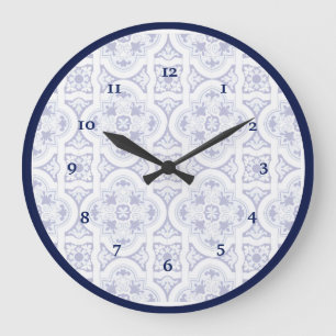 Blauwe en witte  Talavera Tegel Grote Klok
