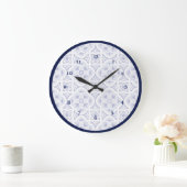 Blauwe en witte  Talavera Tegel Grote Klok (Huis)