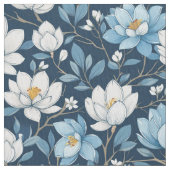 Blauwe en witte Tulpen Stof (Close Up)
