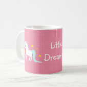  blauwe en witte Unicorn sterren Koffiemok (Voorkant links)