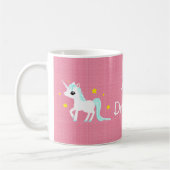  blauwe en witte Unicorn sterren Koffiemok (Links)