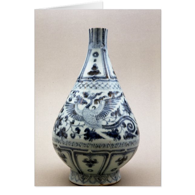 Blauwe en witte vaas, Yuan-dynastie (Voorkant)