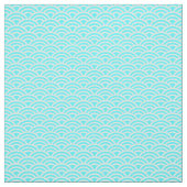 Blauwe en witte ventilatoren stof (Swatch)