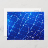 Blauwe en Witte Verbindingen van het Netwerk Briefkaart (Voorkant / Achterkant)